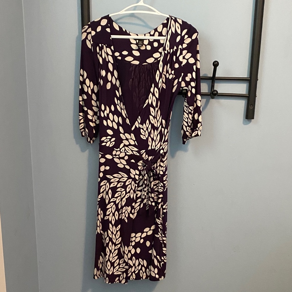 H&M Dark Purple wrap dress size 4